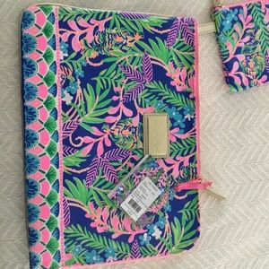 Lilly Pulitzer Borealis Blue Tech Pouch Set